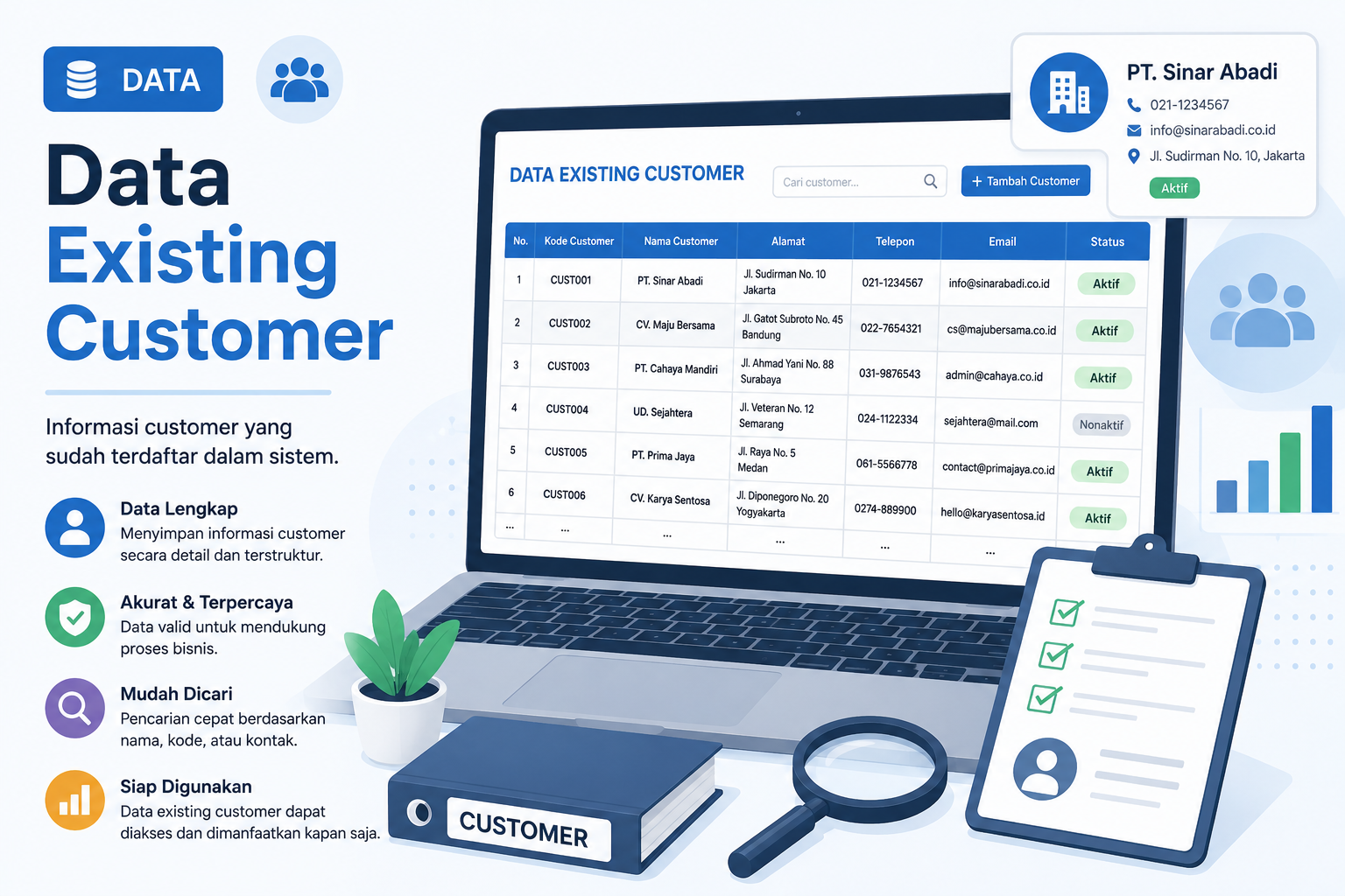 Tarik Data Existing Customer